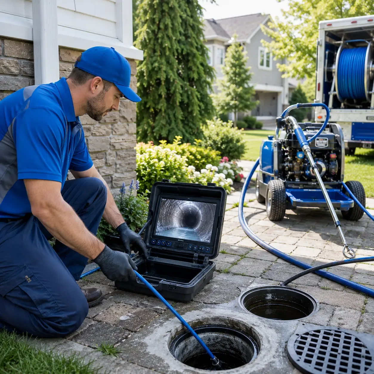 Outdoor drain cleaning professionals serving Ace, TX